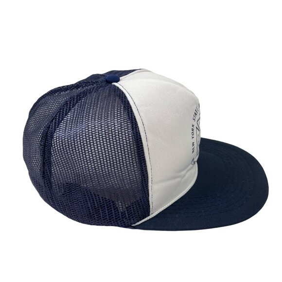 Trucker Baseball Adjustable  Mesh Hat/Cap Blue/White C183 - Picture 3 of 10